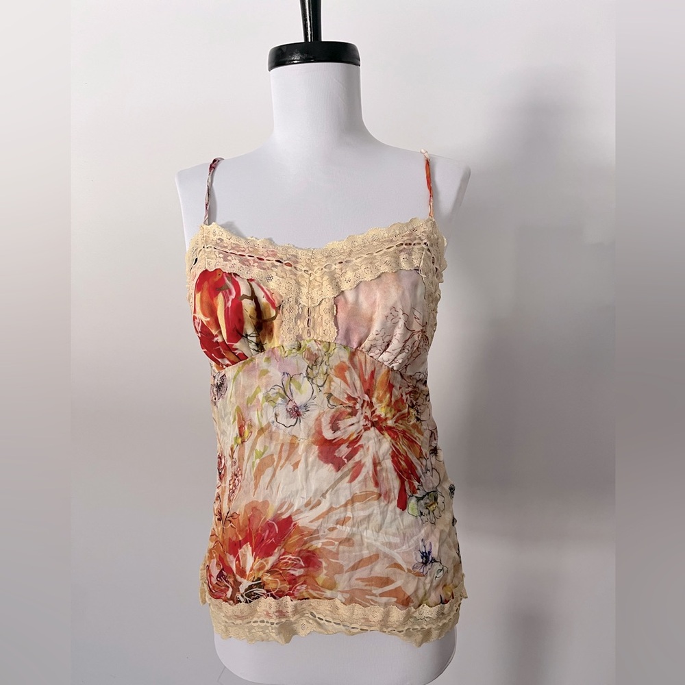 Da Nang Silk floral cami